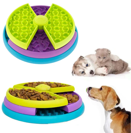 3 Layers Pet Dog Slow Feeder Bowl