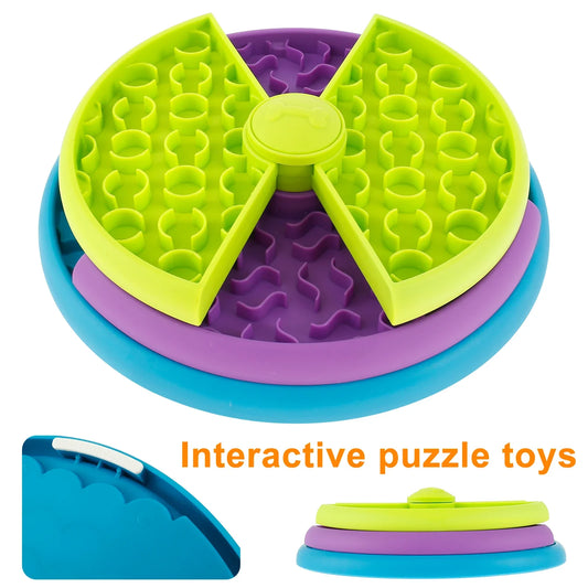 3-Layer Puppy Non-slip Slow Feeder; Interactive Game