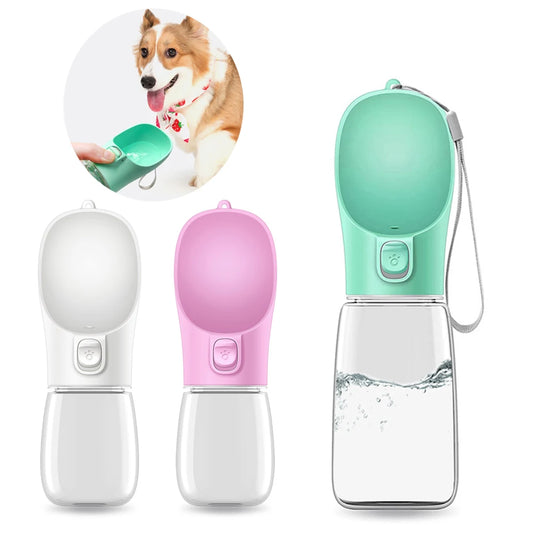 Portable Dog Water Bottle with Bowl - Outdoor Travel Pet Supplies